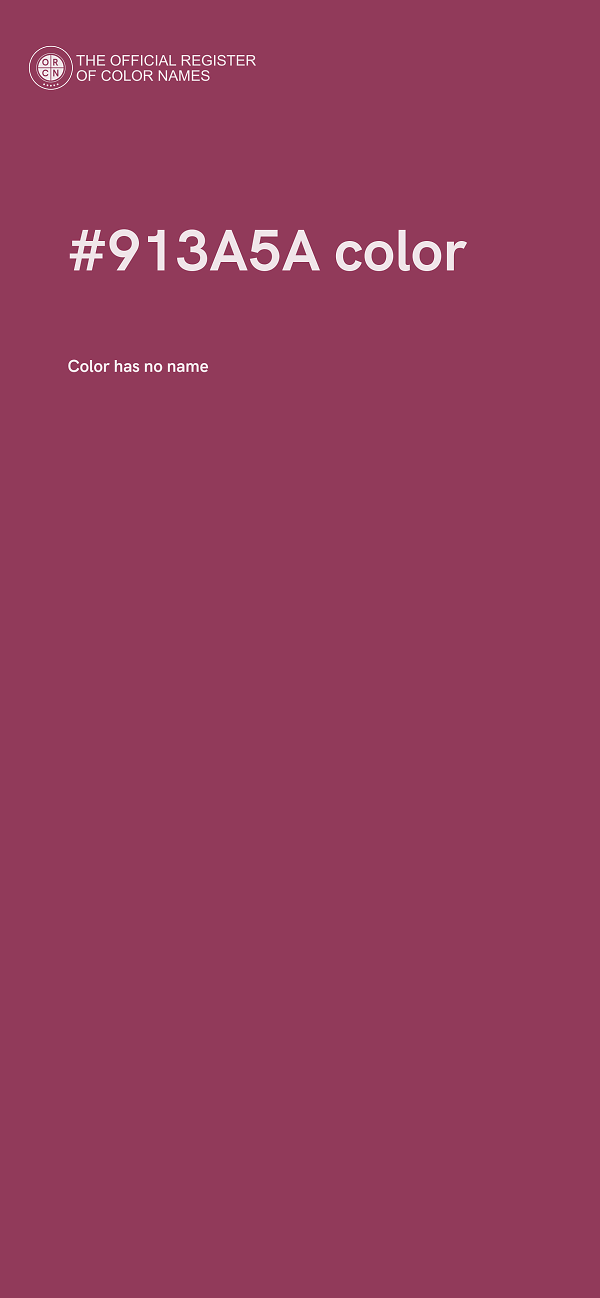 #913A5A color image