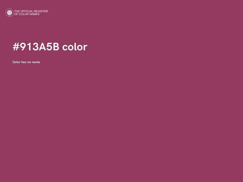 #913A5B color image