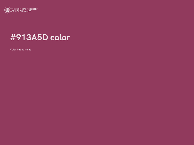 #913A5D color image