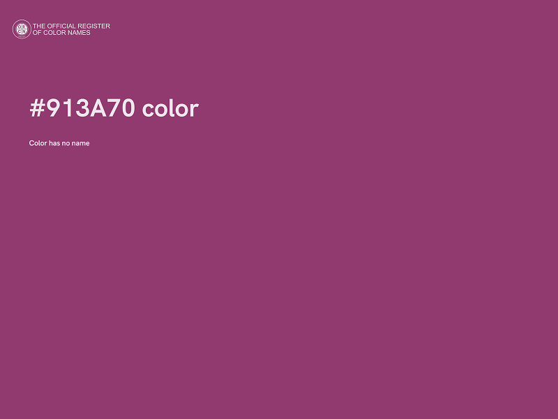 #913A70 color image
