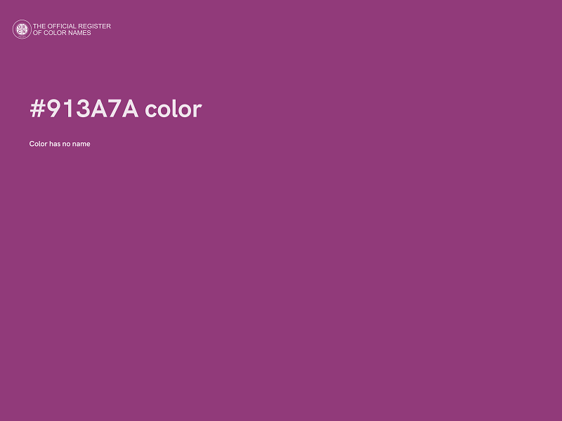 #913A7A color image