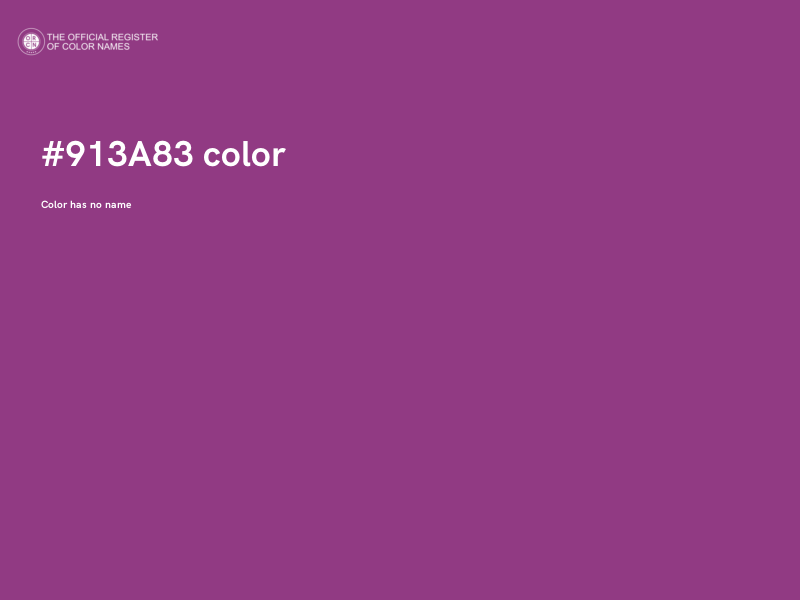 #913A83 color image