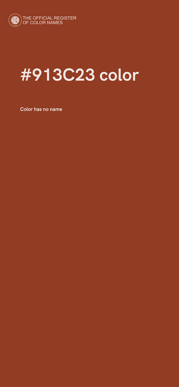 #913C23 color image