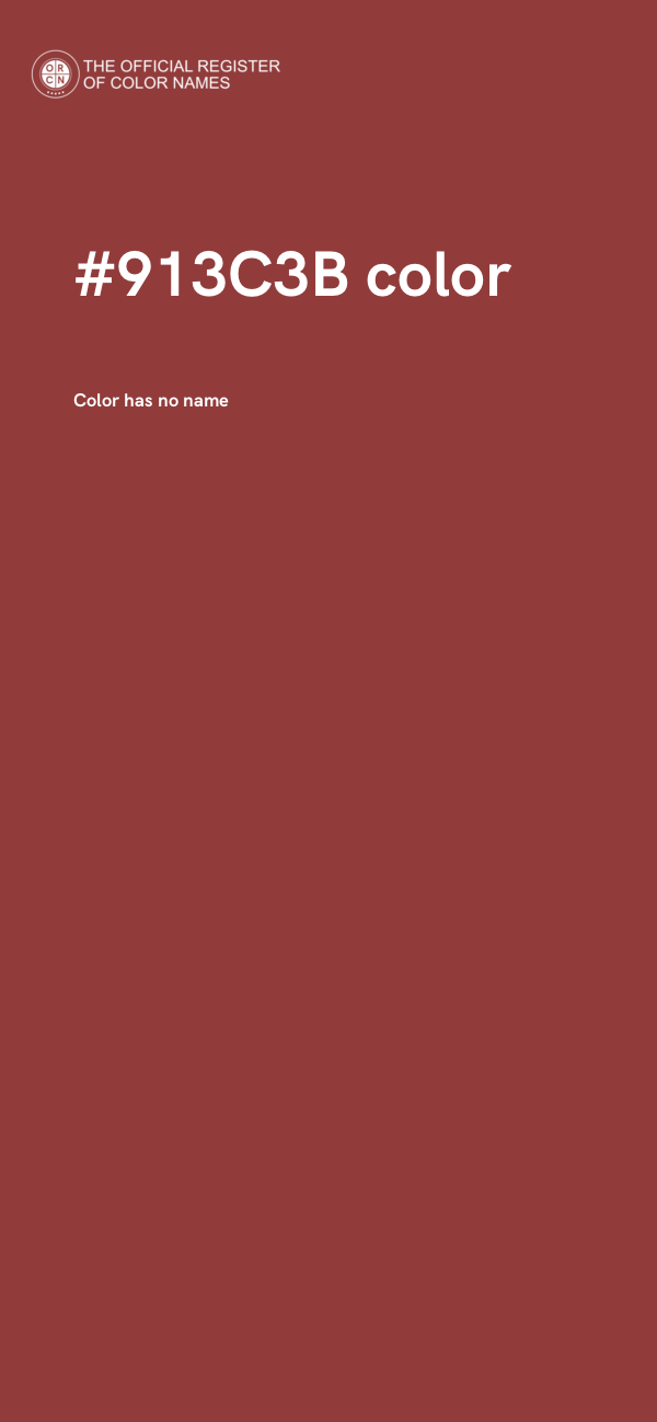 #913C3B color image