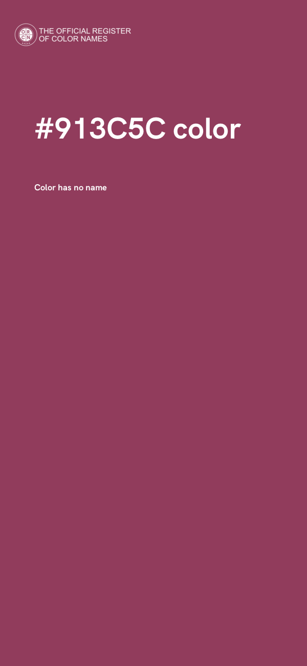 #913C5C color image