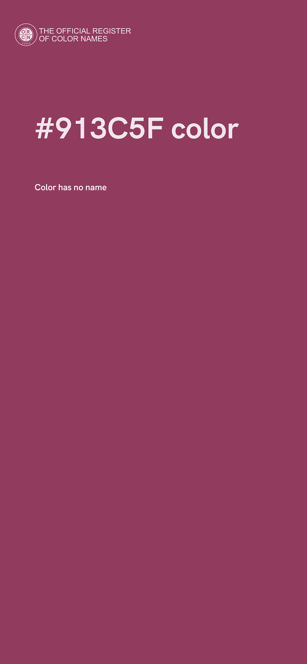 #913C5F color image