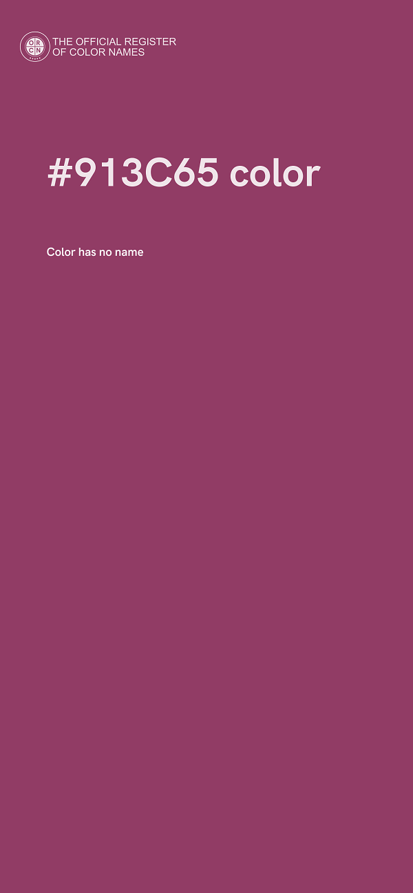#913C65 color image