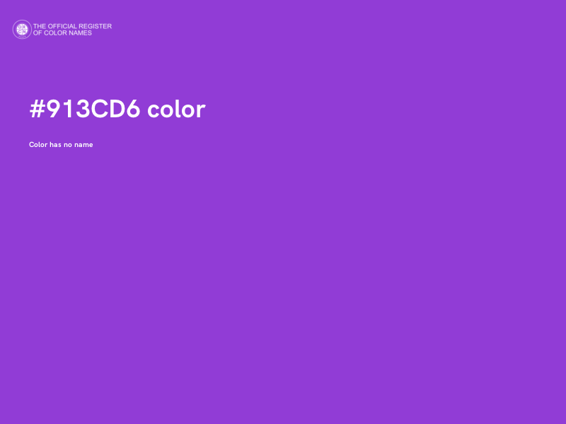 #913CD6 color image