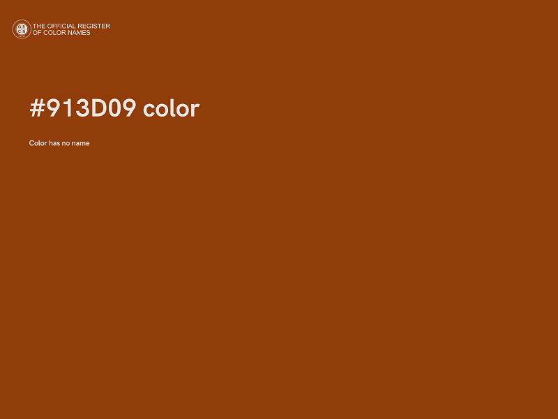 #913D09 color image