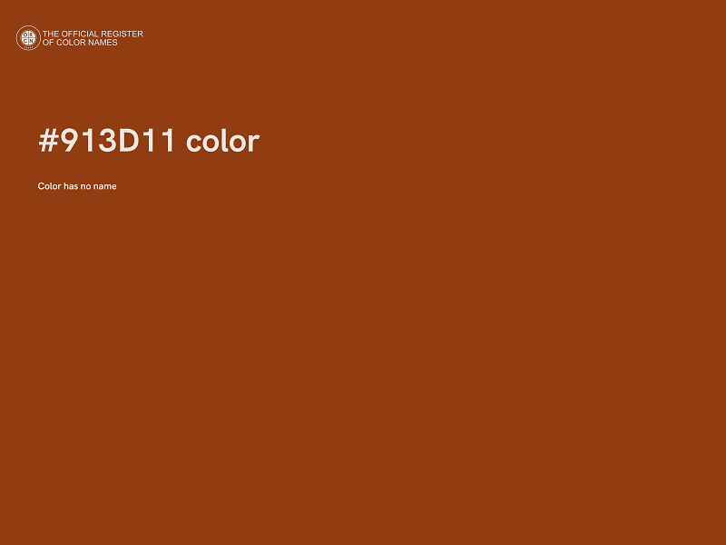 #913D11 color image