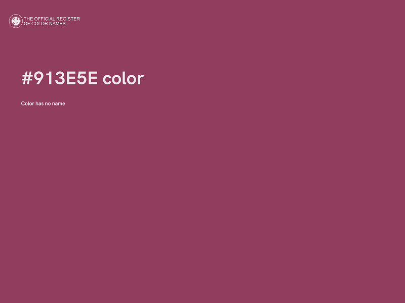 #913E5E color image
