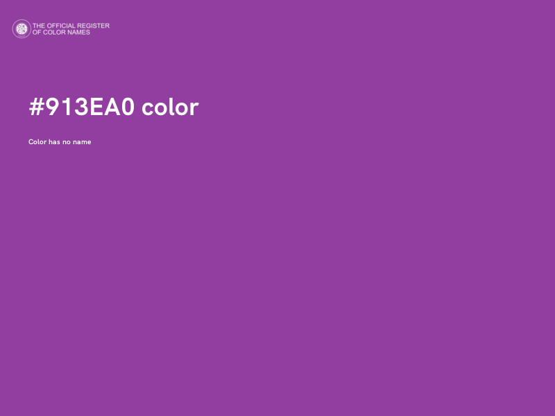 #913EA0 color image