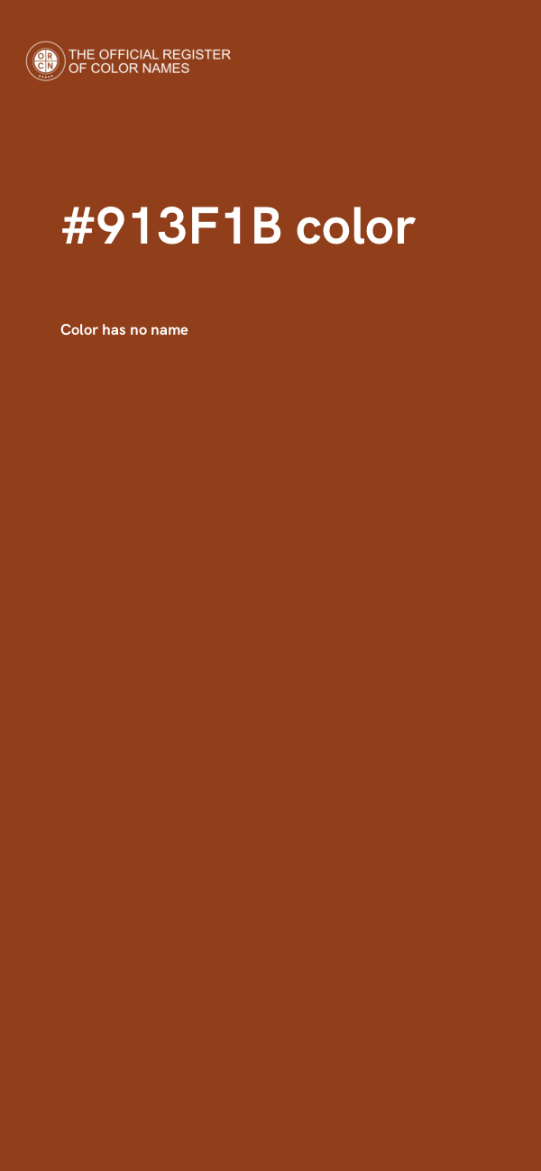 #913F1B color image
