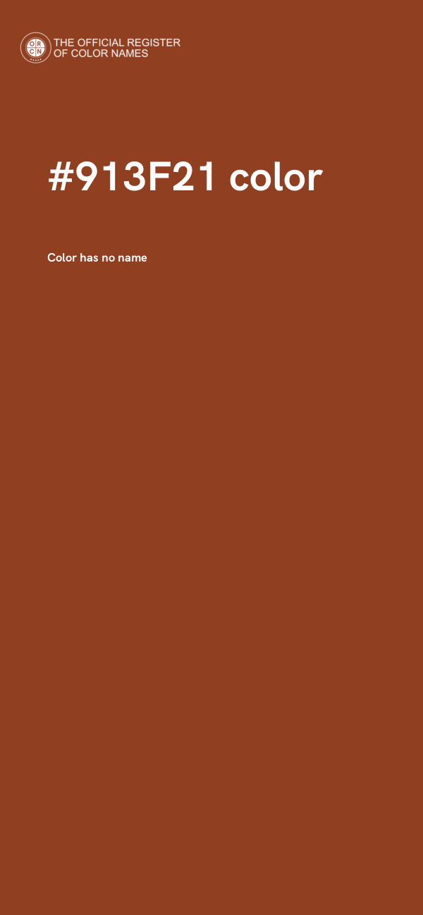 #913F21 color image