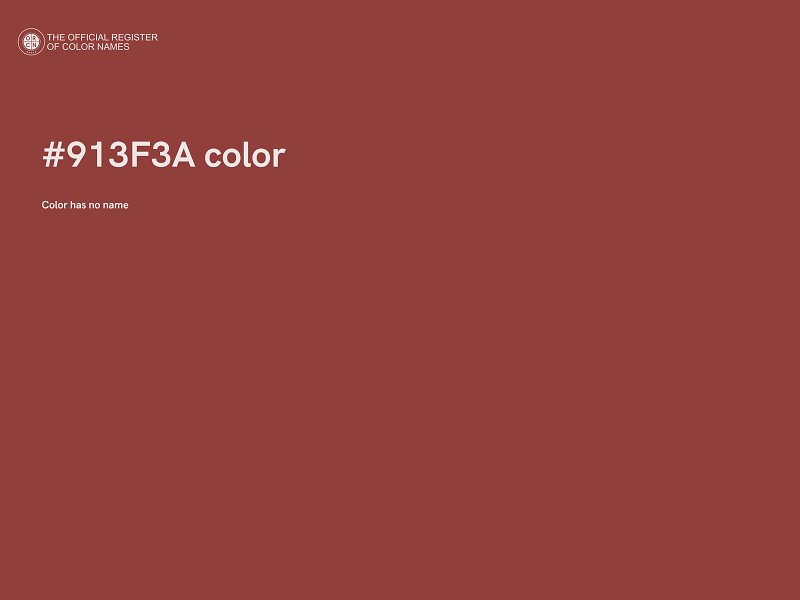 #913F3A color image