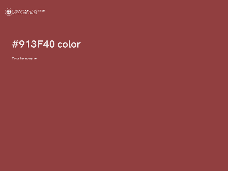 #913F40 color image