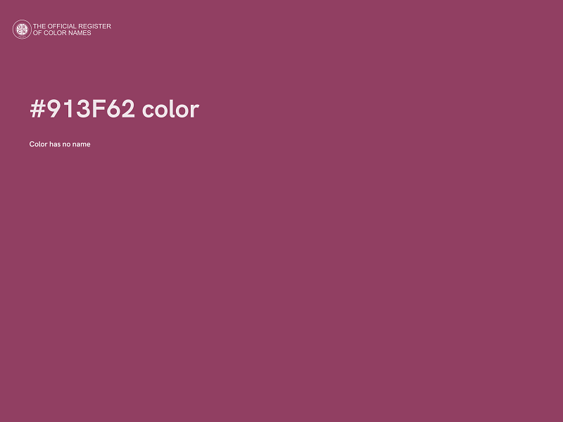 #913F62 color image