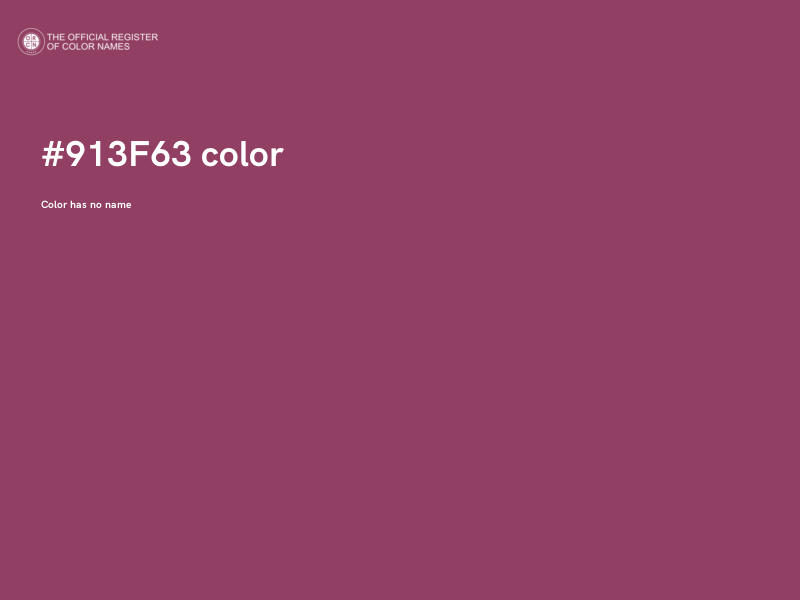 #913F63 color image