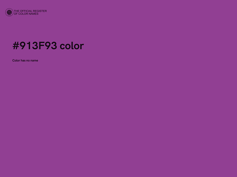 #913F93 color image