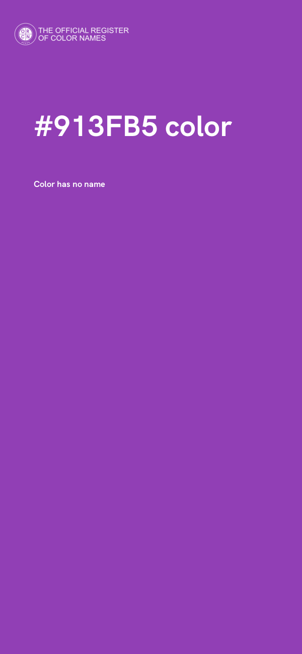 #913FB5 color image