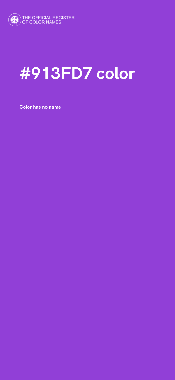 #913FD7 color image