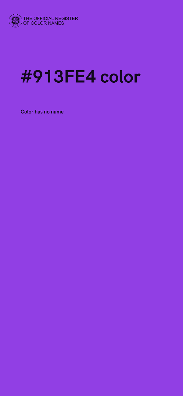 #913FE4 color image