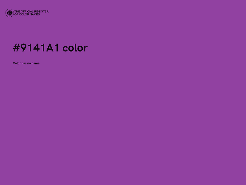 #9141A1 color image