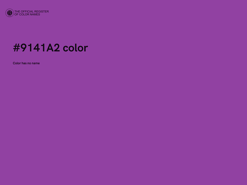 #9141A2 color image
