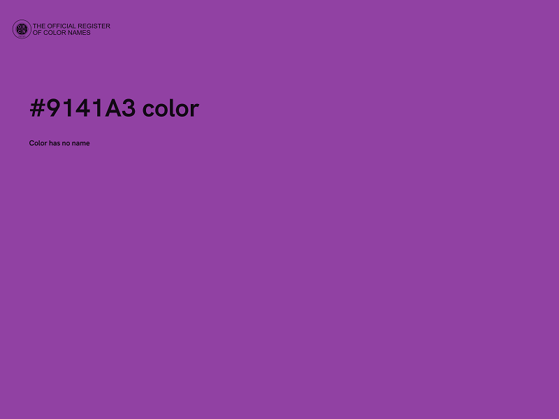 #9141A3 color image