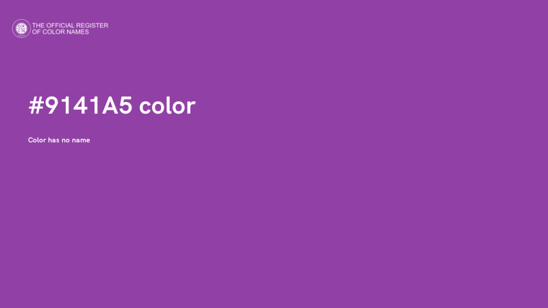 #9141A5 color image