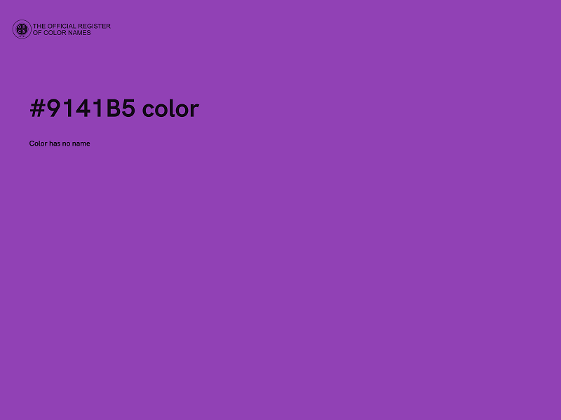 #9141B5 color image