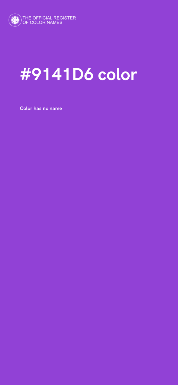 #9141D6 color image