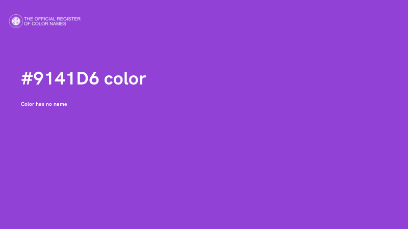 #9141D6 color image