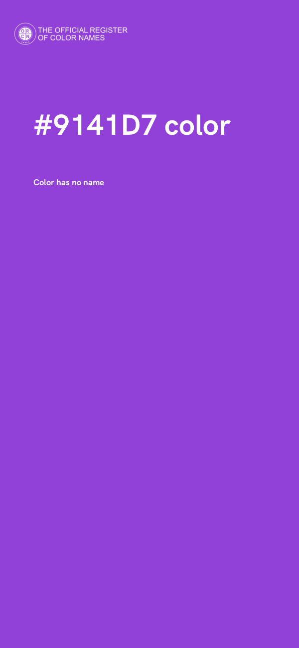 #9141D7 color image