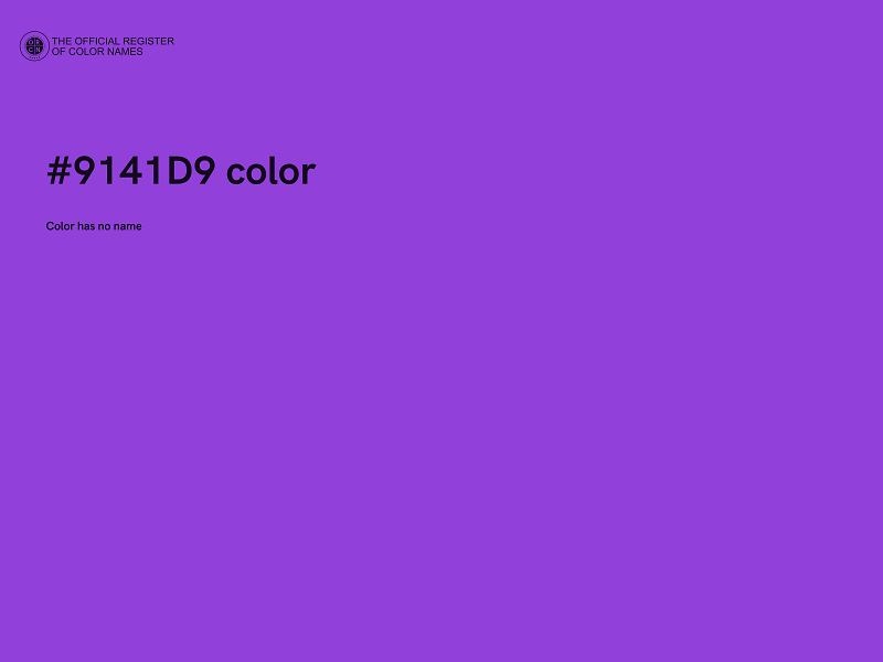 #9141D9 color image