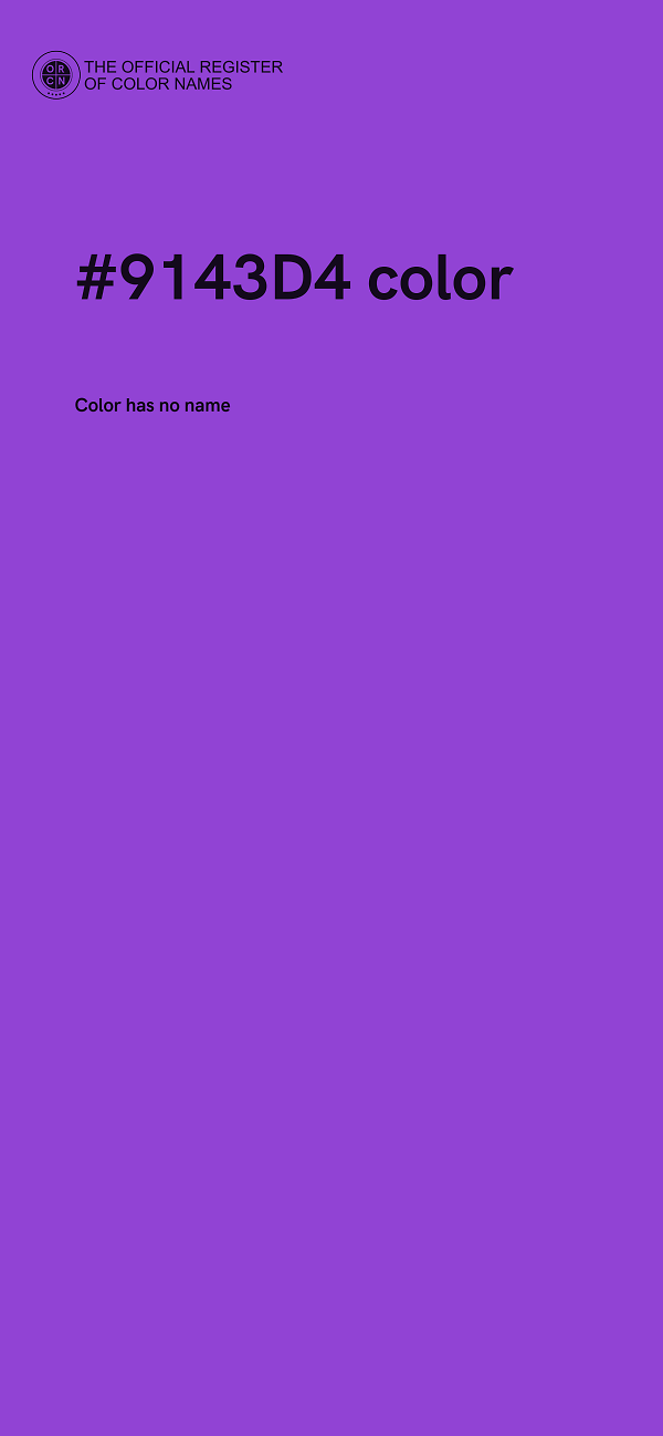 #9143D4 color image