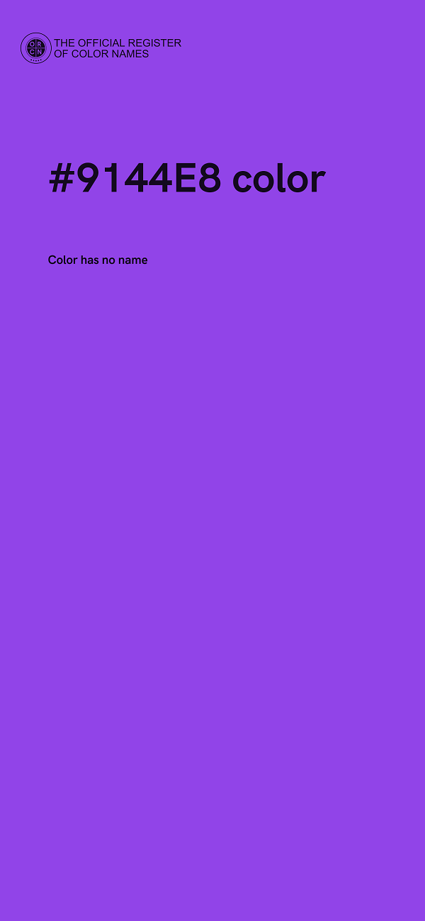 #9144E8 color image