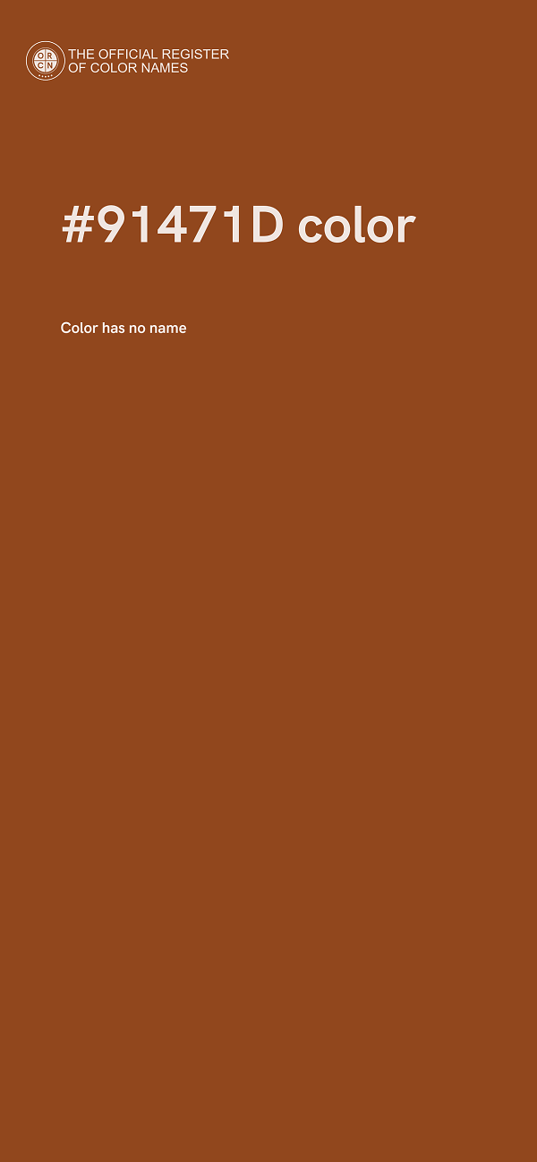 #91471D color image