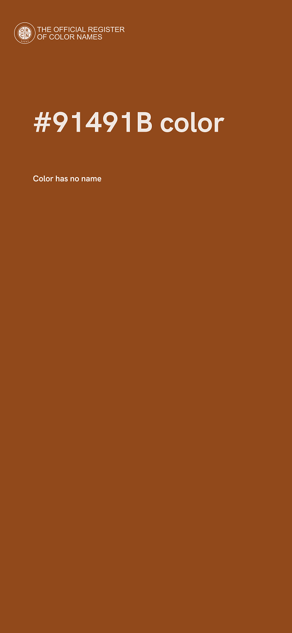 #91491B color image