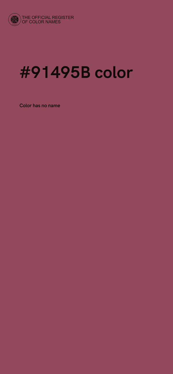 #91495B color image