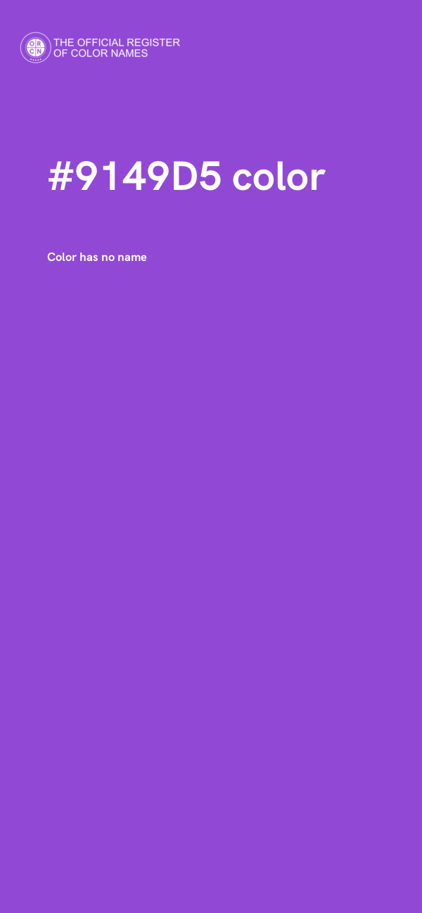 #9149D5 color image