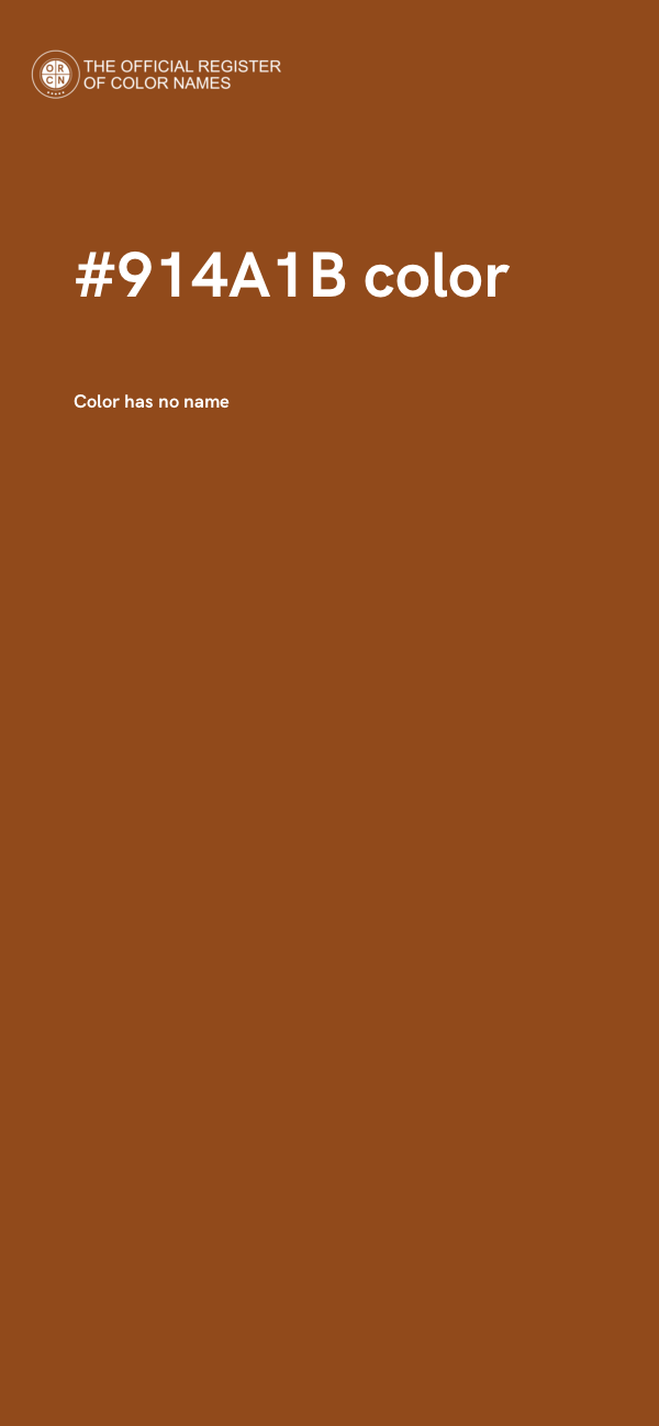 #914A1B color image