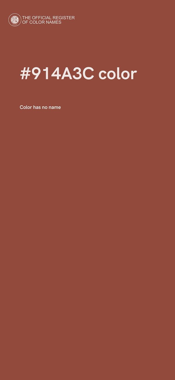 #914A3C color image