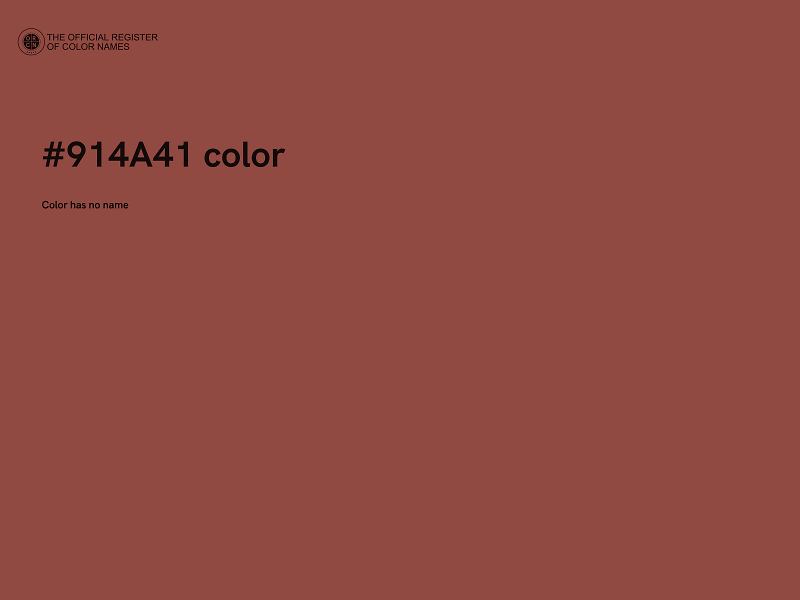 #914A41 color image