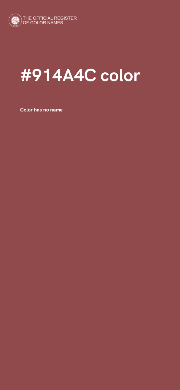 #914A4C color image