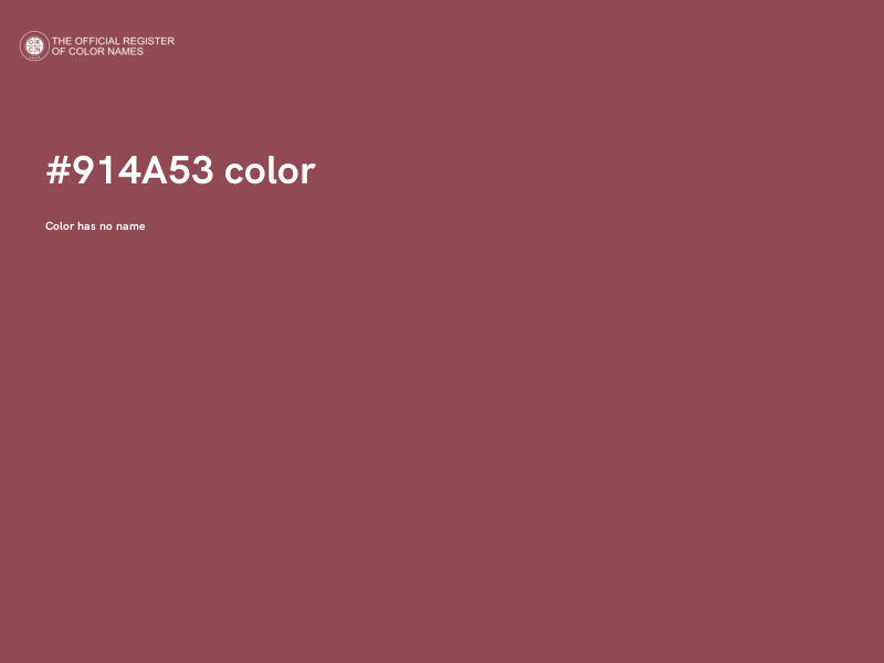 #914A53 color image