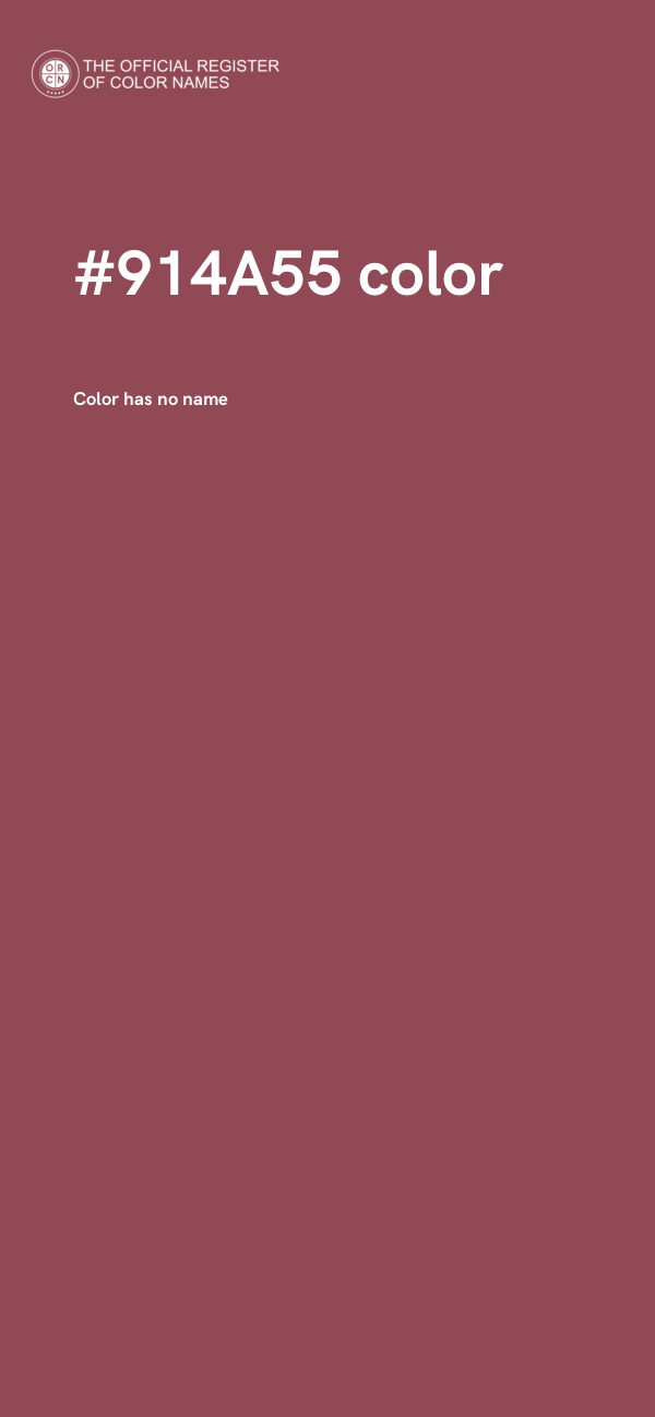 #914A55 color image