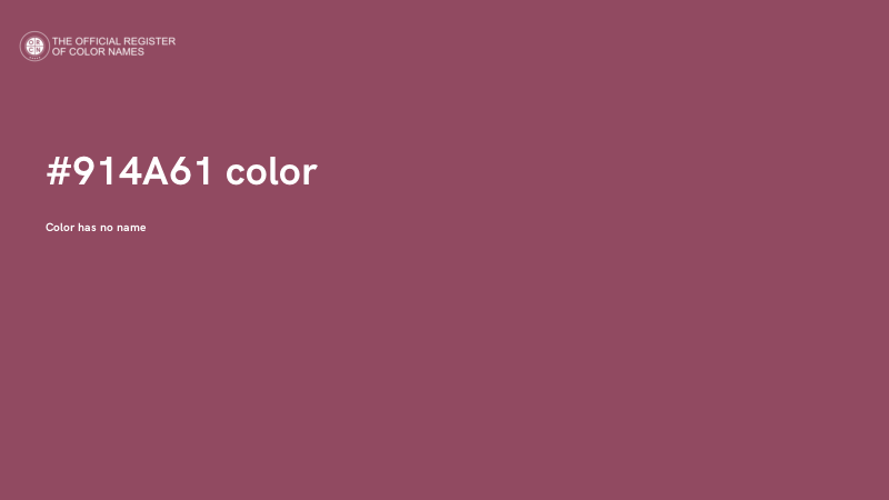 #914A61 color image