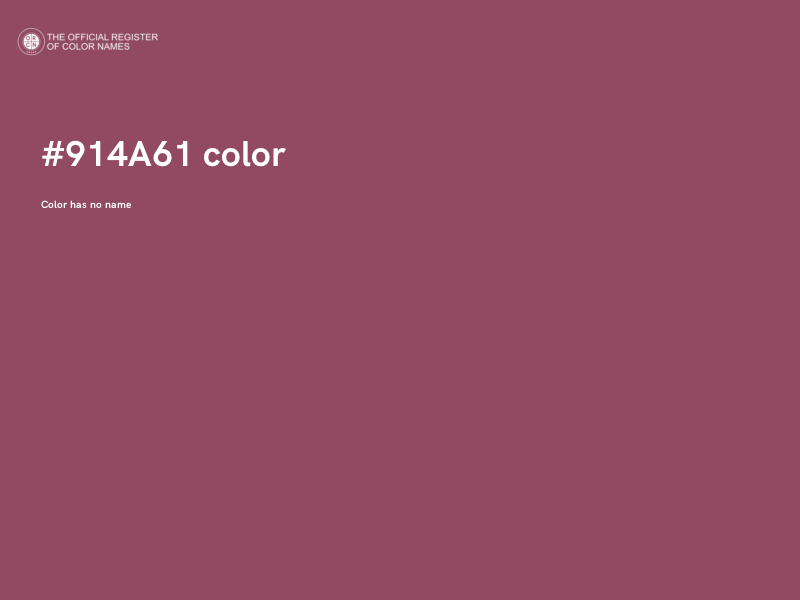 #914A61 color image
