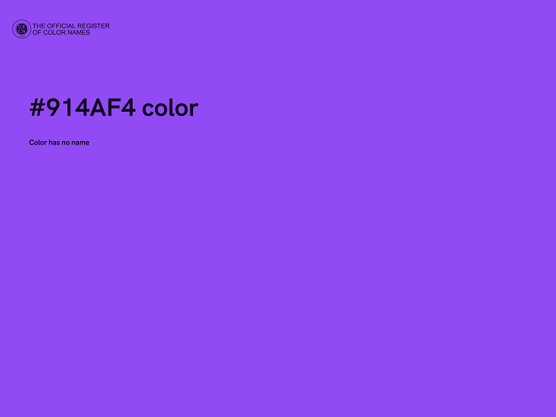 #914AF4 color image